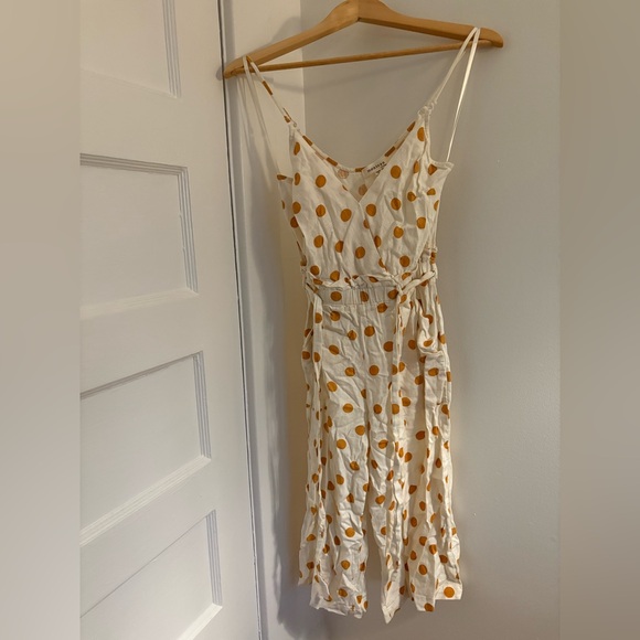 Polka Dot Cropped Jumpsuit - Picture 1 of 2